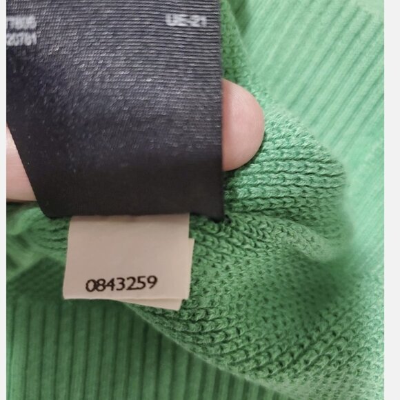 Tommy Hilfiger Men's Green 1/4 Quarter Zip Sweater Size L - Picture 3 of 7